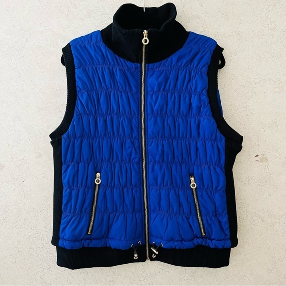 CALVIN KLEIN PLUS SIZE BLUE/BLACK GOLD ACCENTS ACTIVE FALL WINTER  ATHLETIC VEST